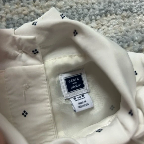 Janie and Jack White equestrian Dress 3-6 months - Picture 3 of 5
